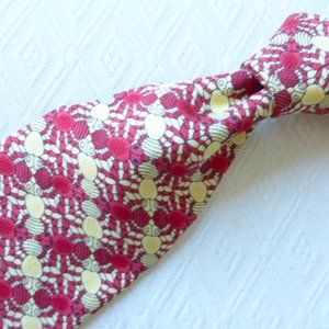 MC ESCHER spider art to wear red silk tie